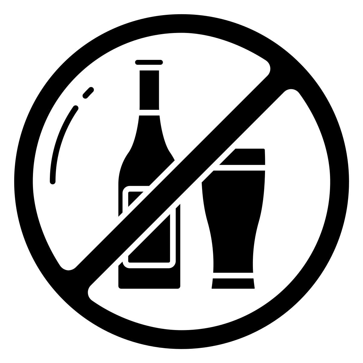 no alcohol icon