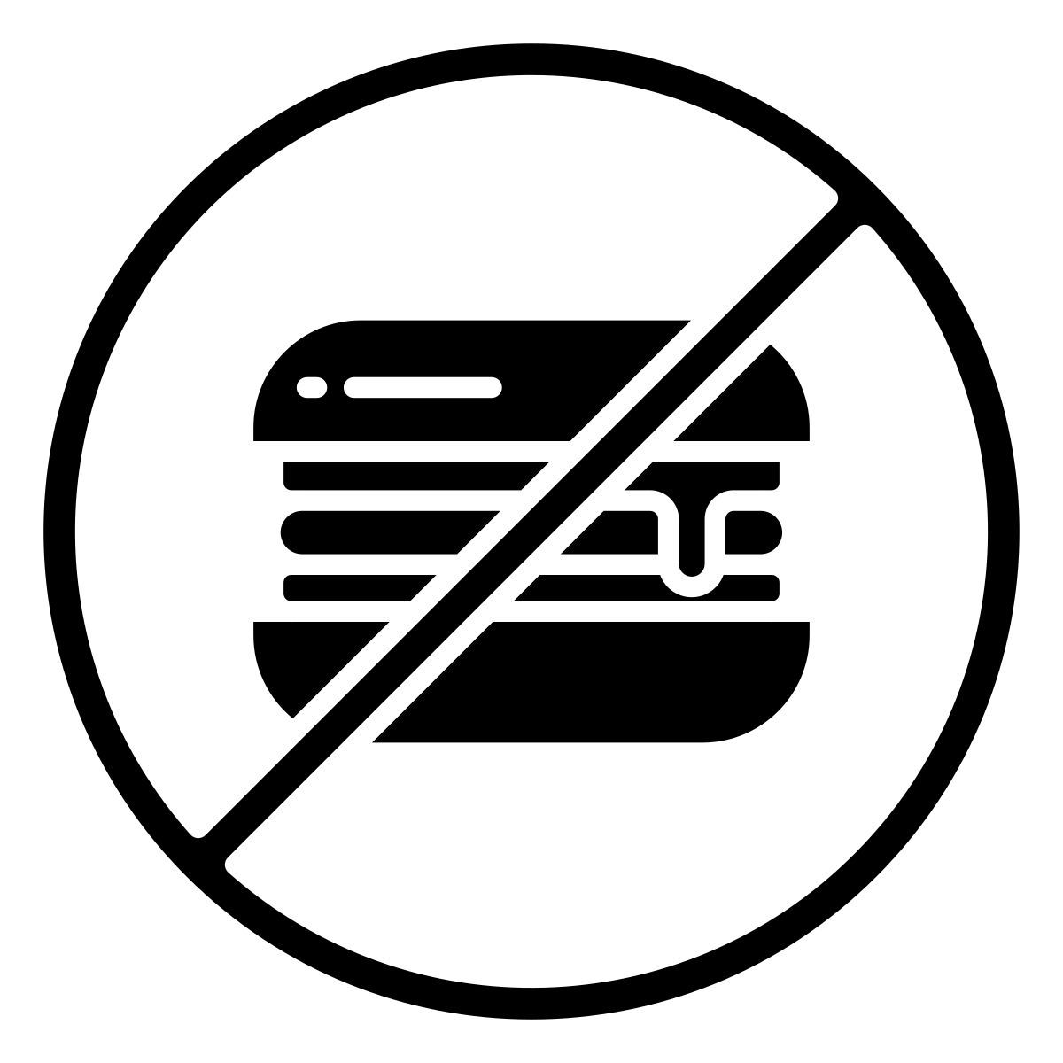 no fast food icon