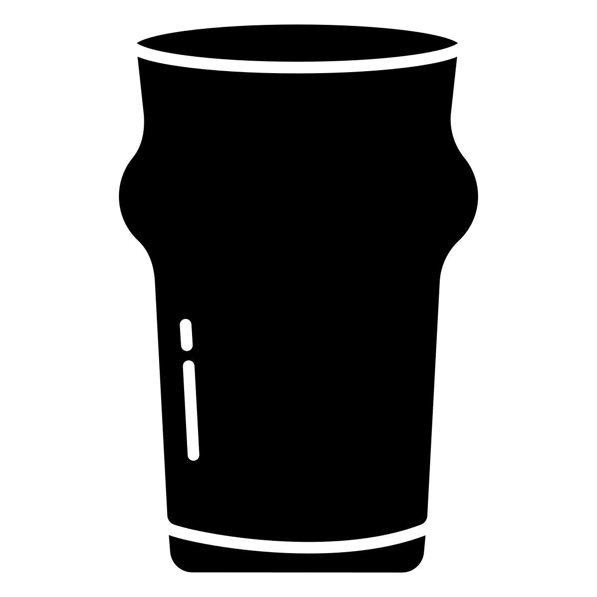 nonic pint glass icon