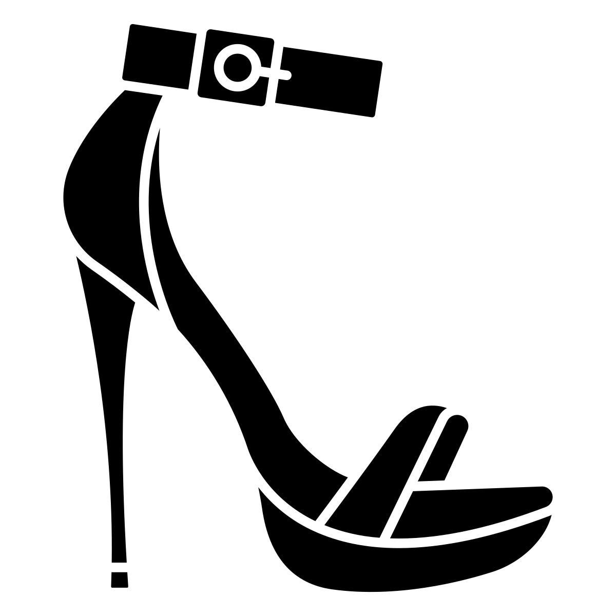 open toe heel icon