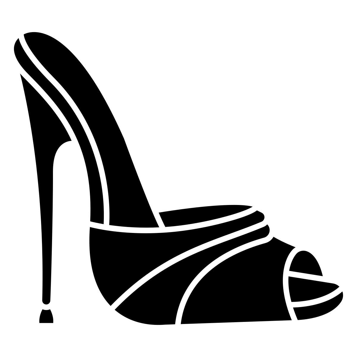 open toe sandal icon