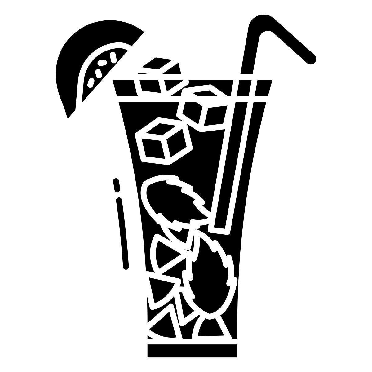 chá gelado de pêssego e manjericão icon