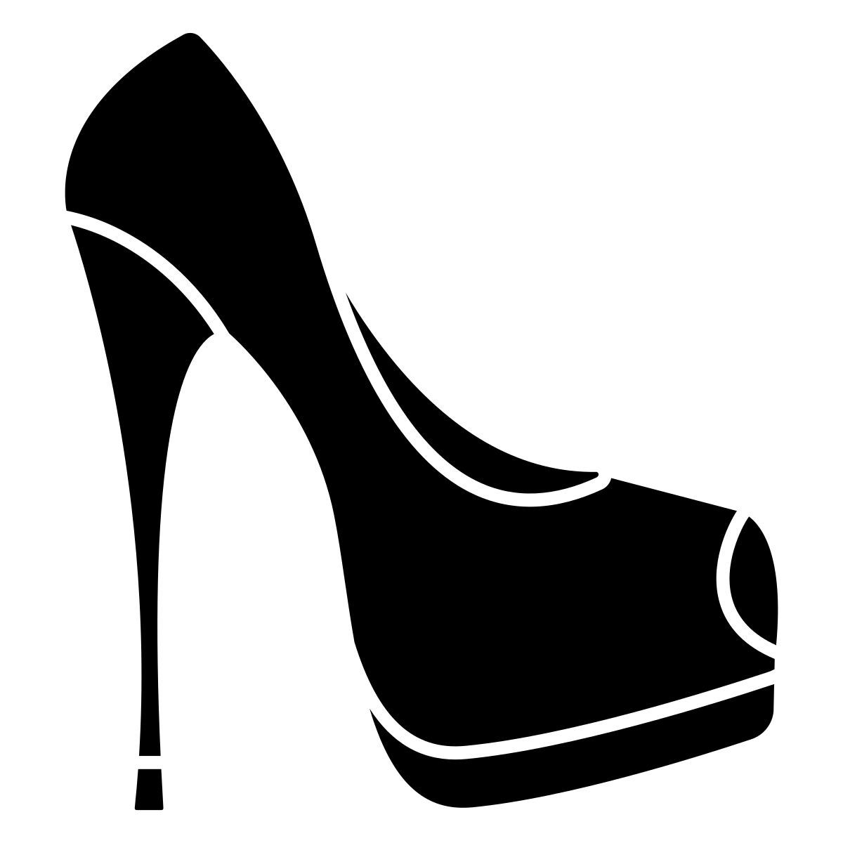peep toe shoe icon