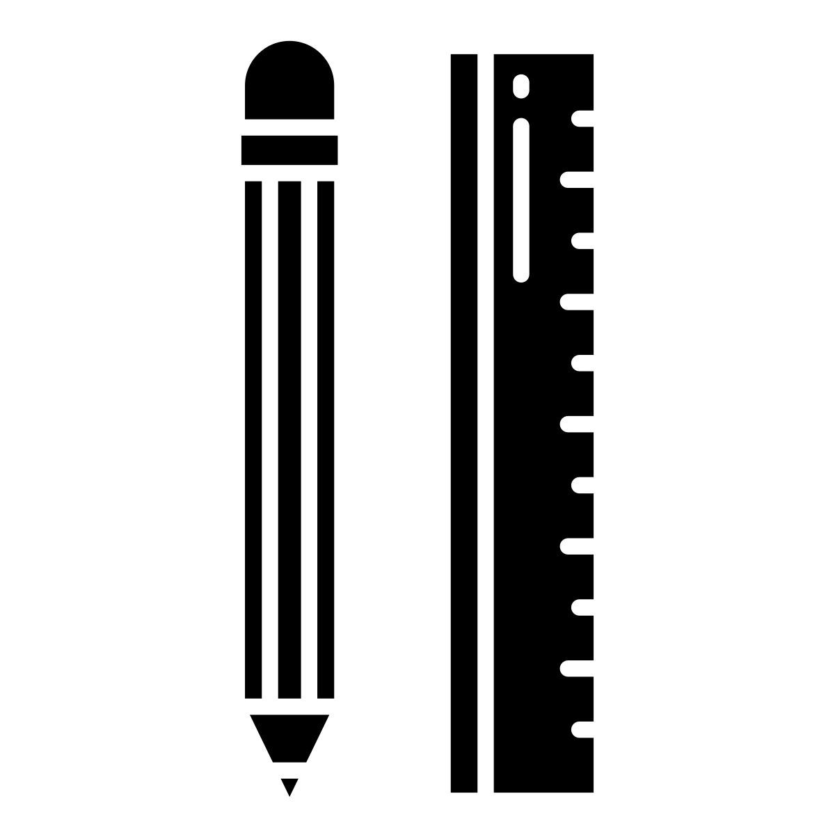 pencil and ruler icon