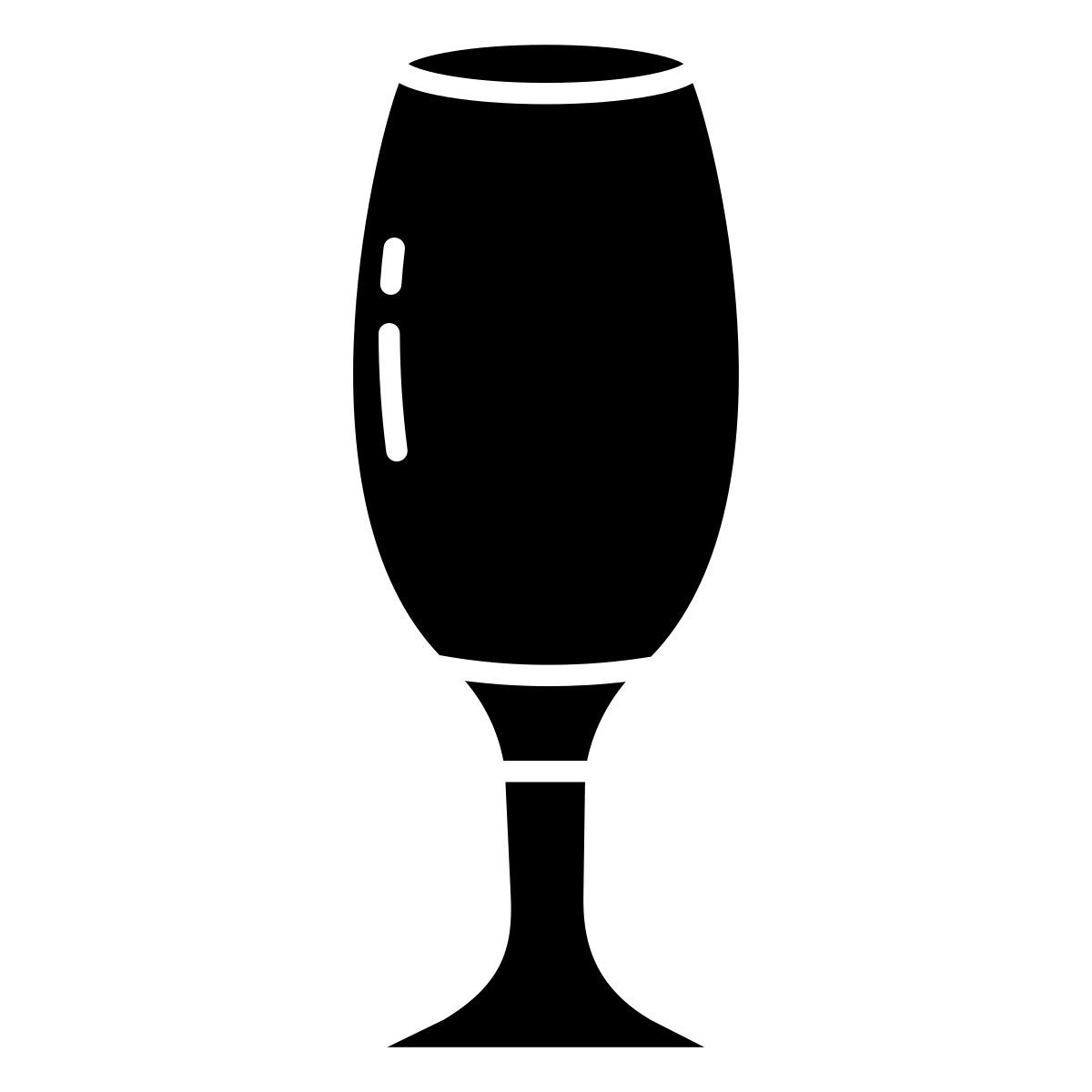 pilsner glass footed icon