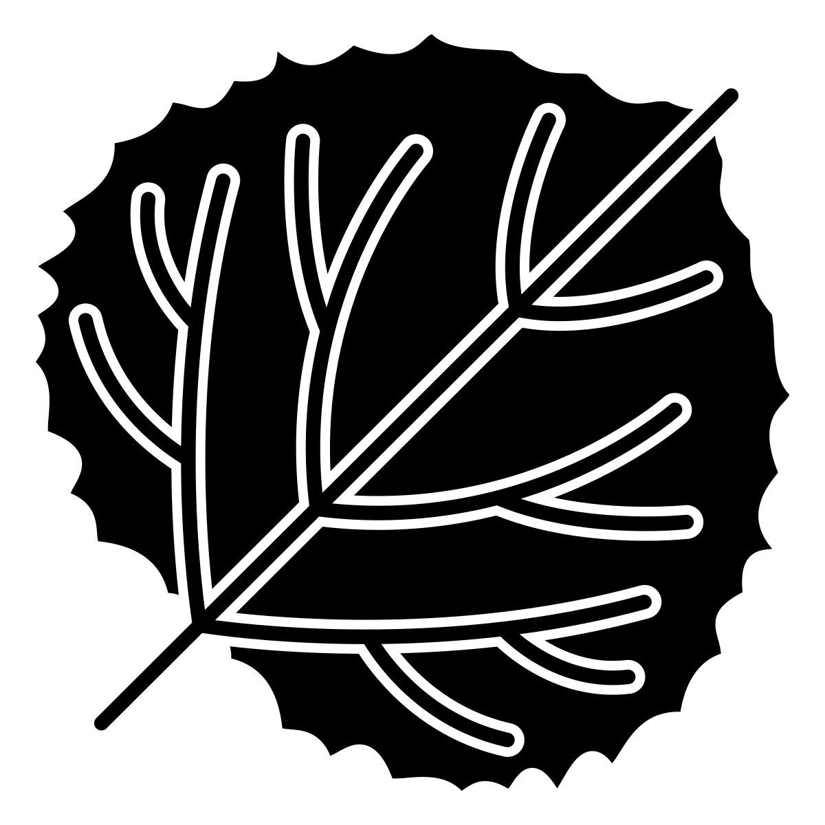 foglia di pioppo tremulo icon