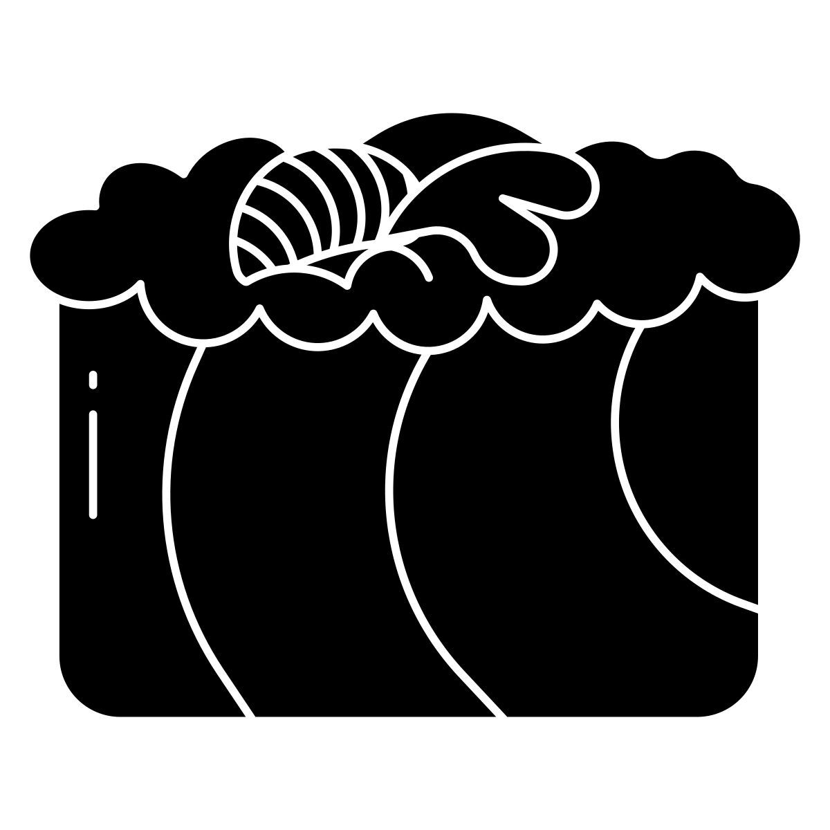 rainbow roll sushi icon