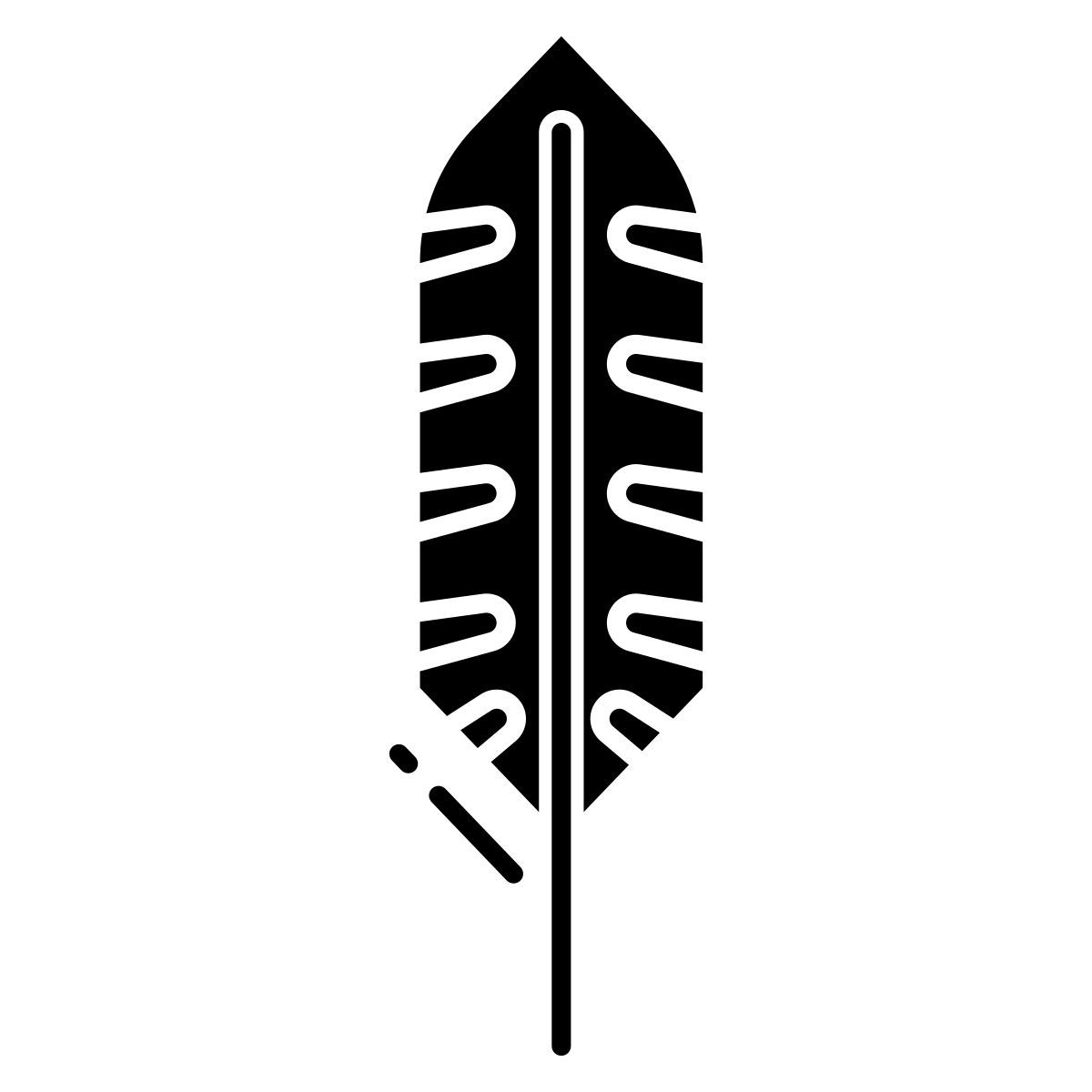 red bellied woodpecker feather icon