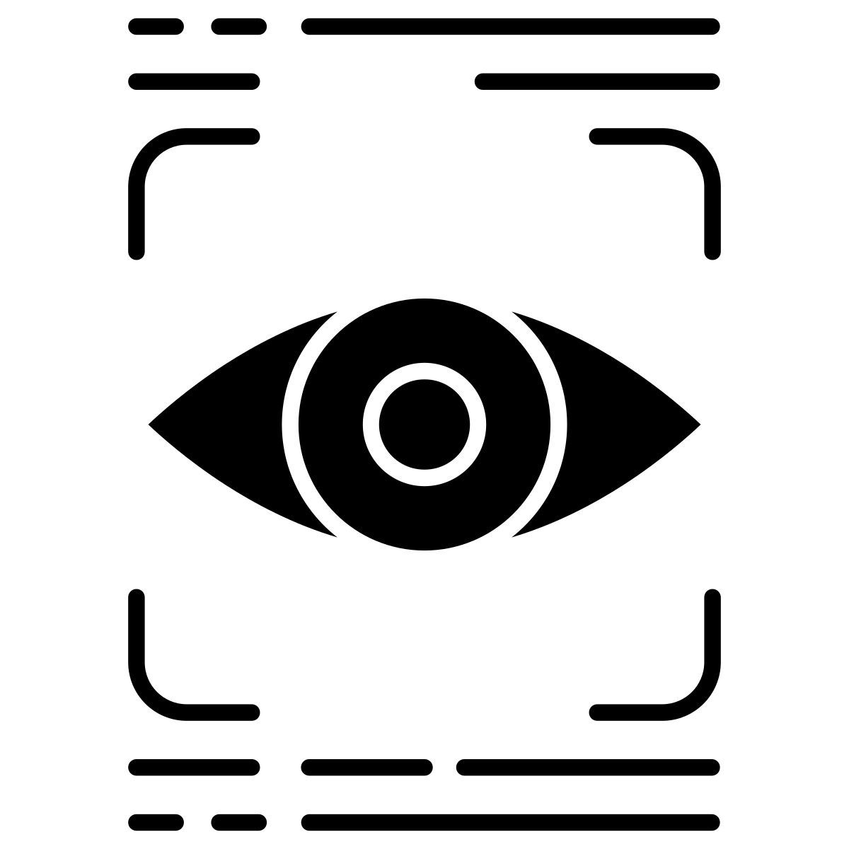 retina eye scanner icon