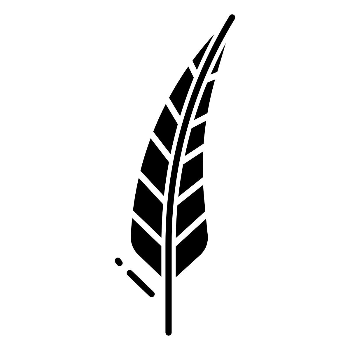 rock rooster feather icon