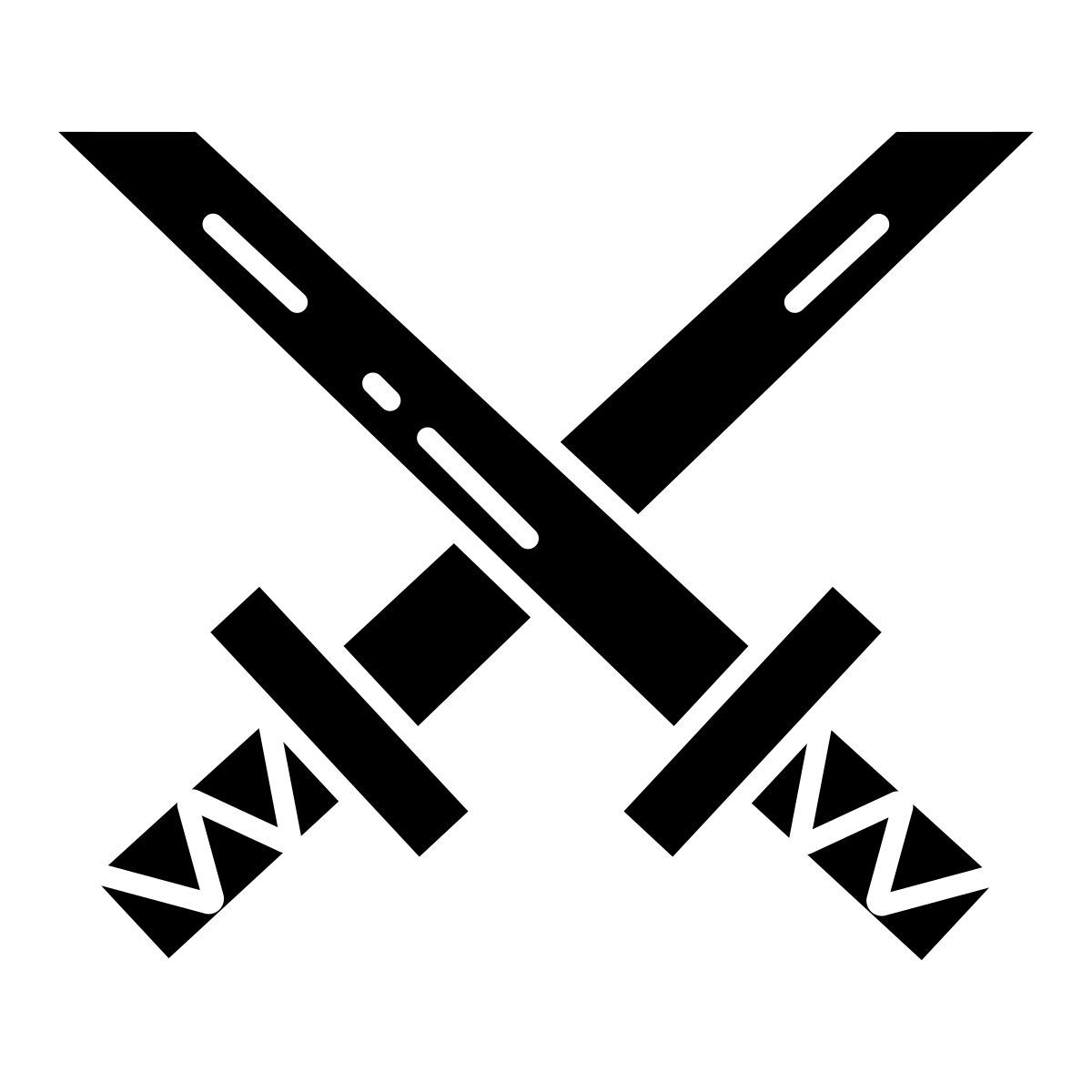 samurai sword crossed icon