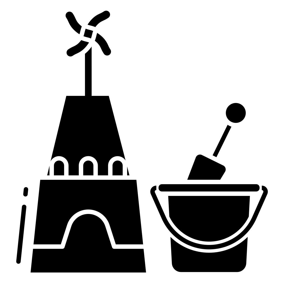sand castle icon