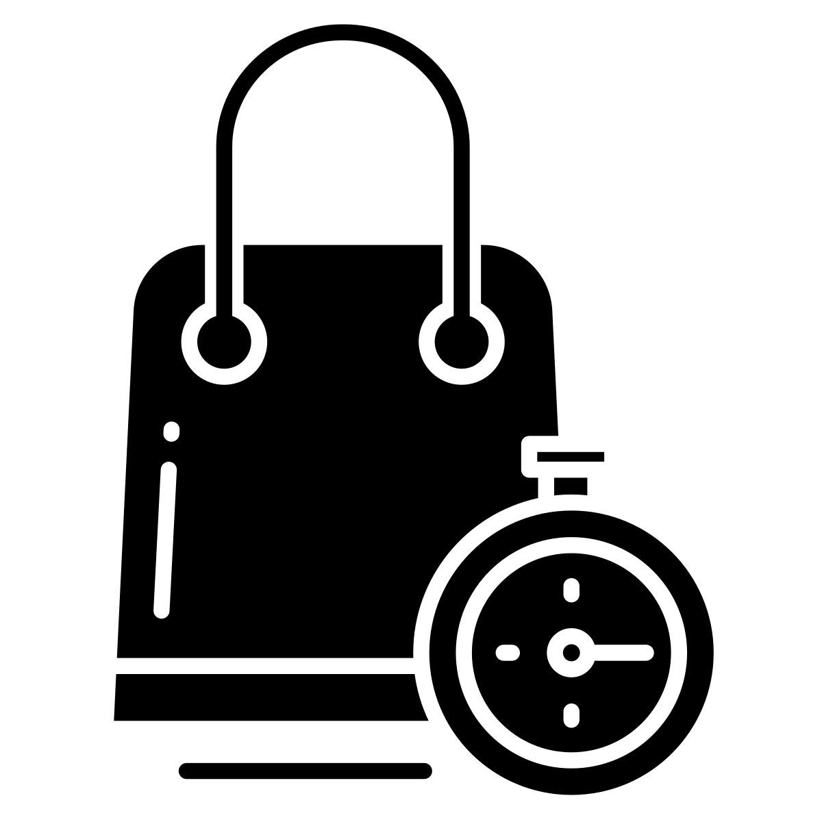 shopping bag timer icon