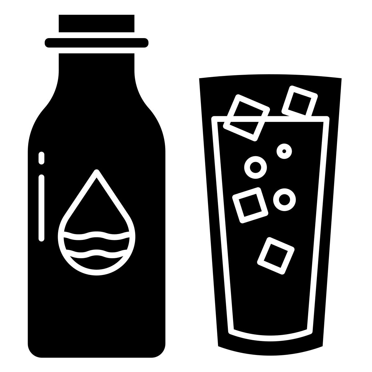 soft drink and water icon