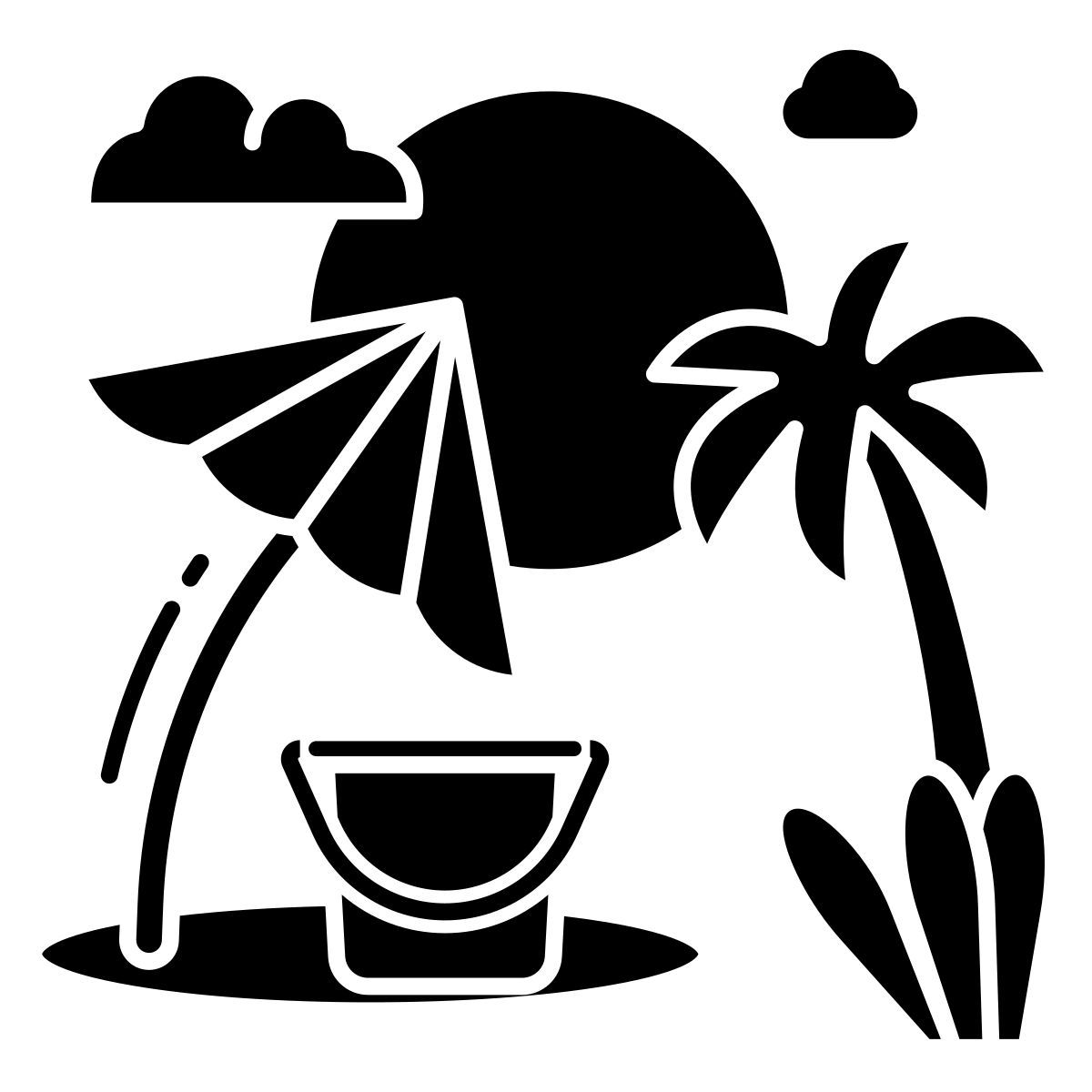 summer beach icon