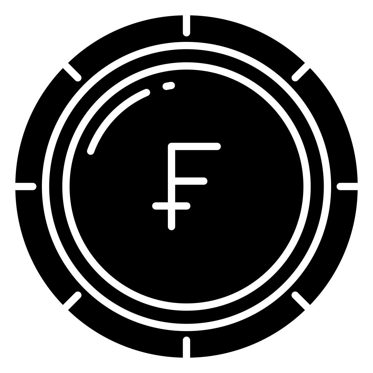 swiss franc icon