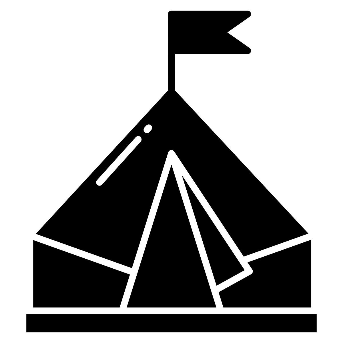 tienda de campaña icon