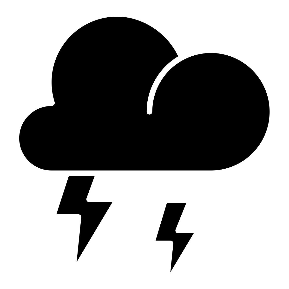 外部雷霆天气 icongeek26 字形 icongeek26 3 icon