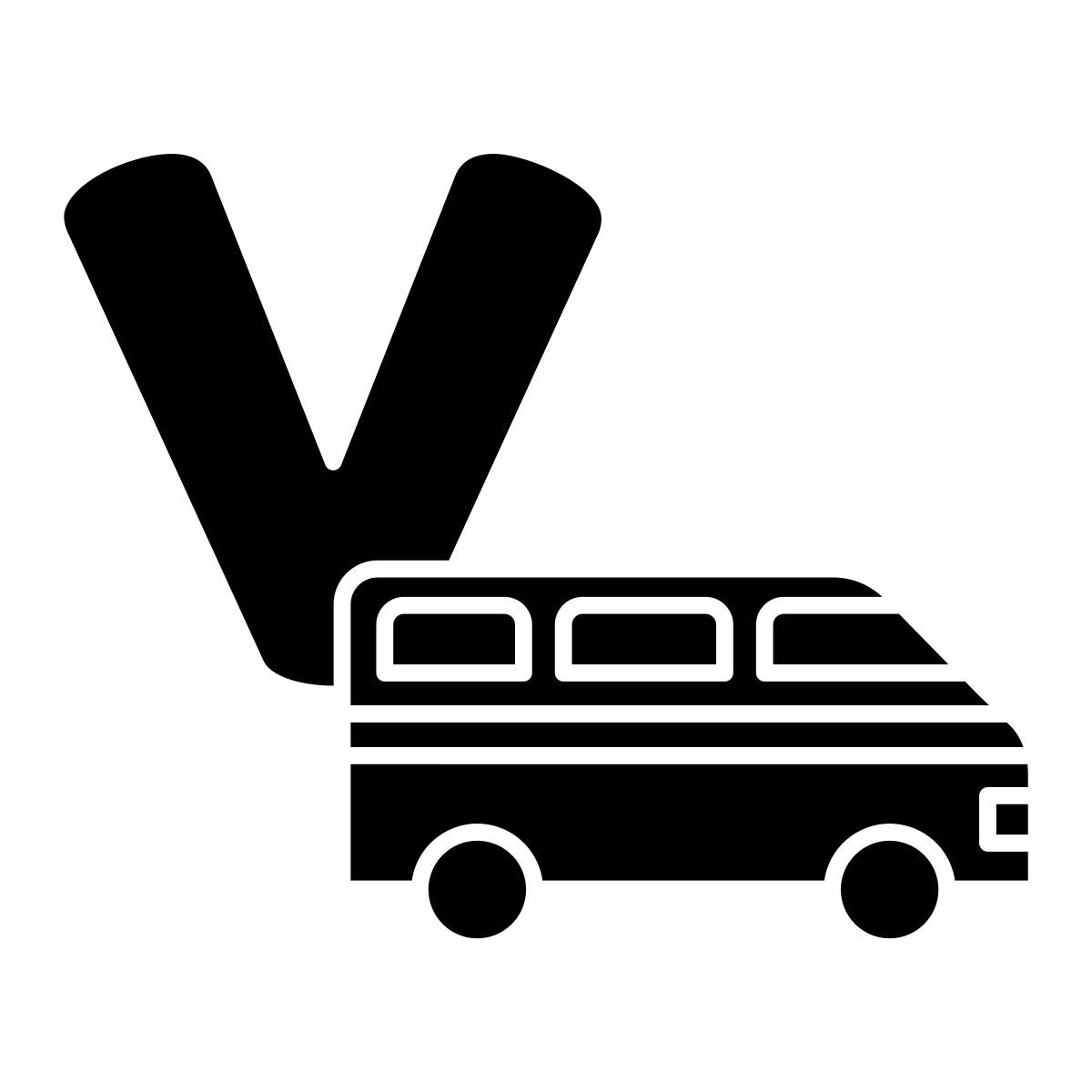 v icon