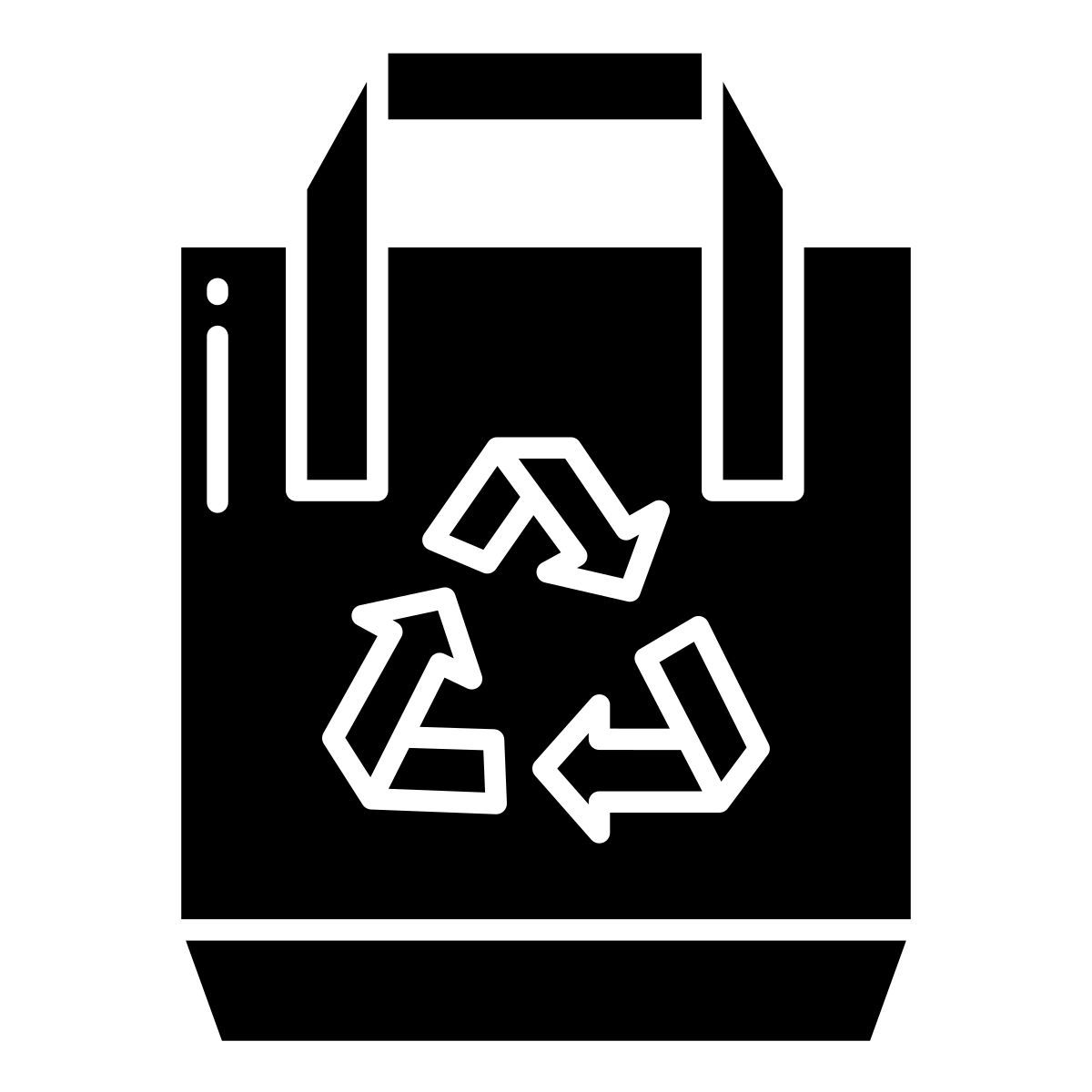 vista frontale di borsa icon