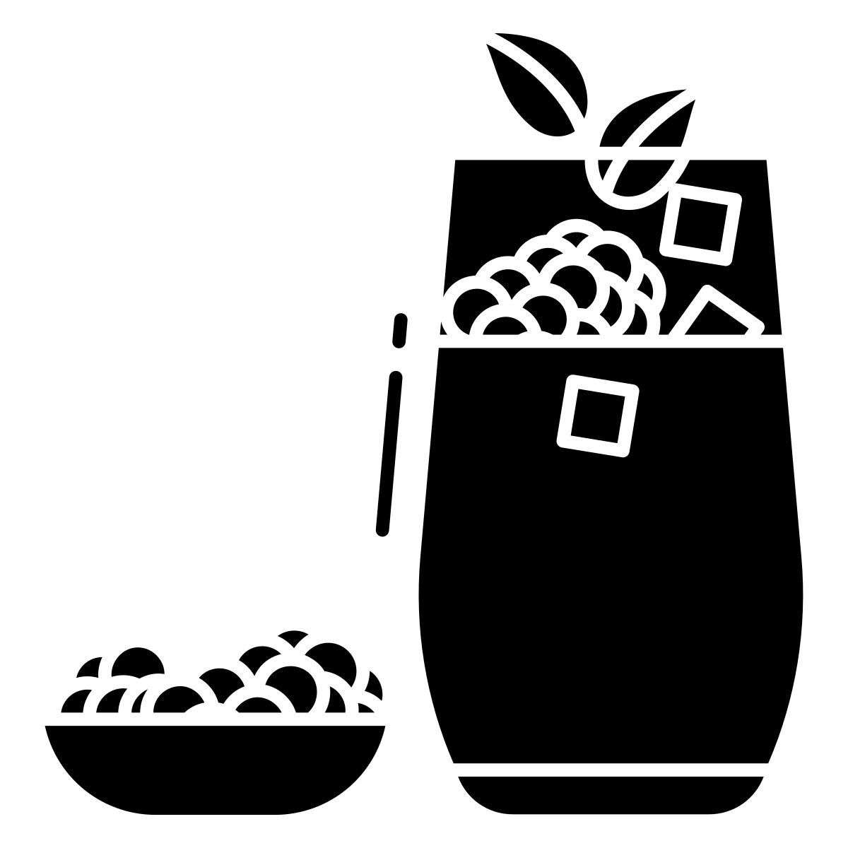 blackberry iced tea icon