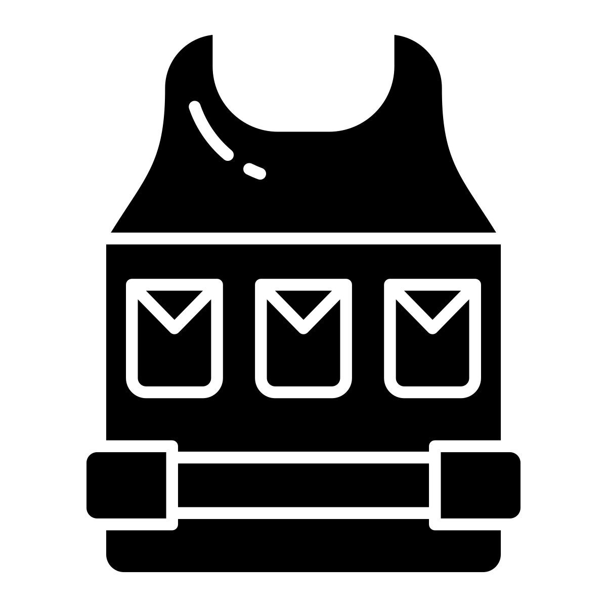 bulletproof vest icon