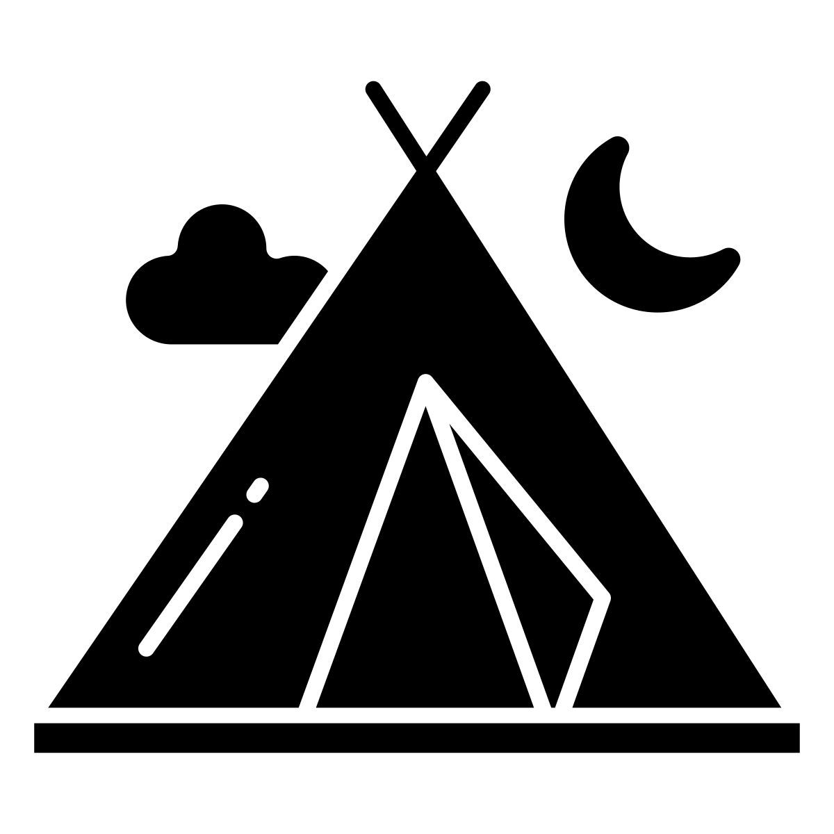 camping tent icon