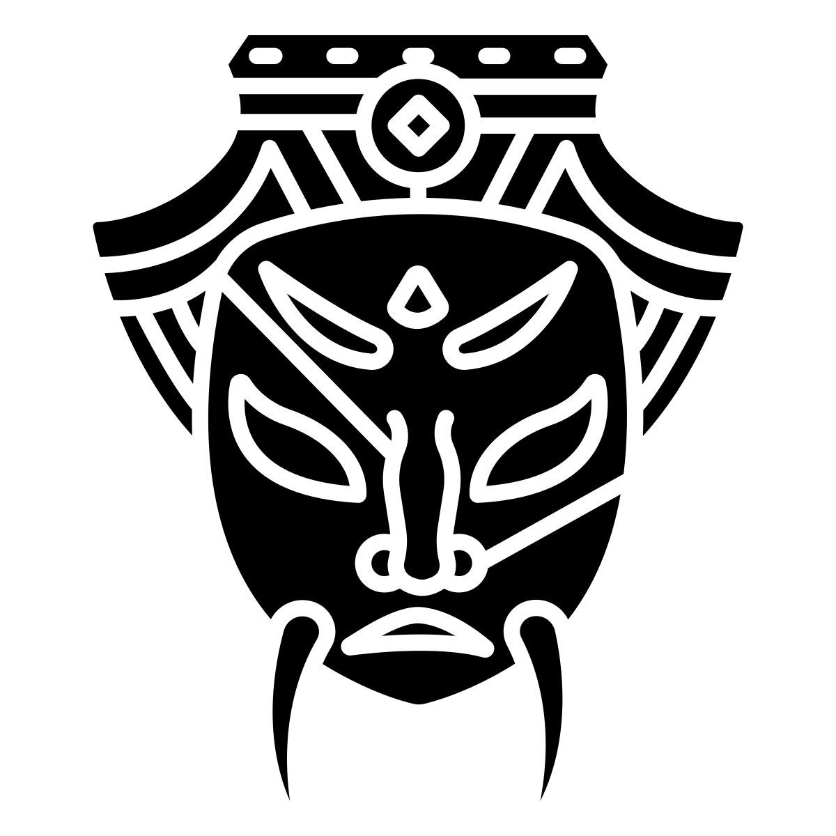chinese mask icon