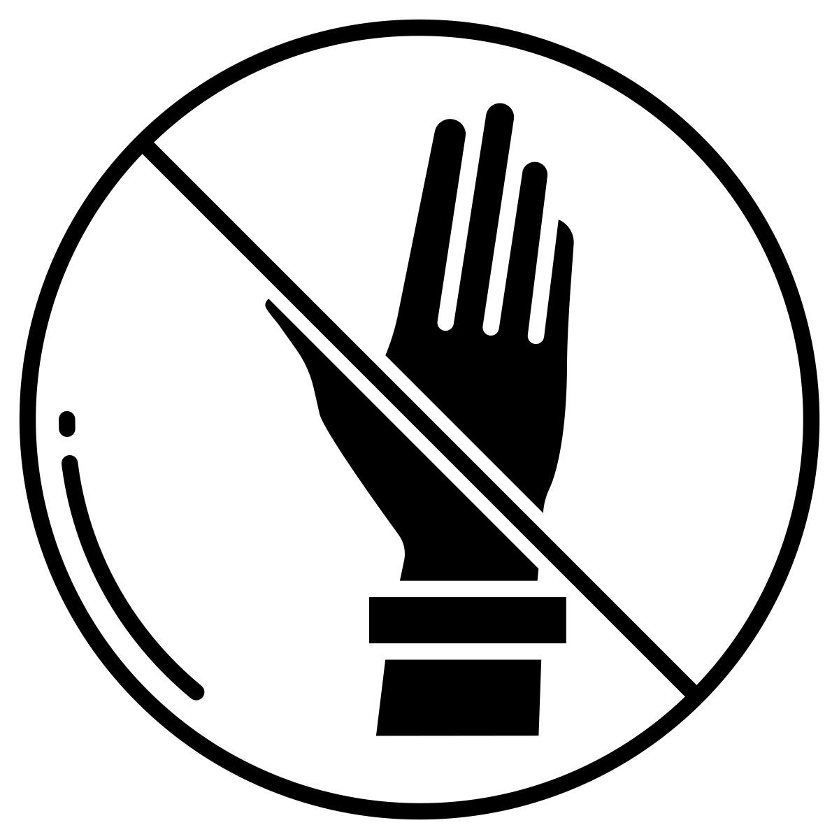 non toccare icon