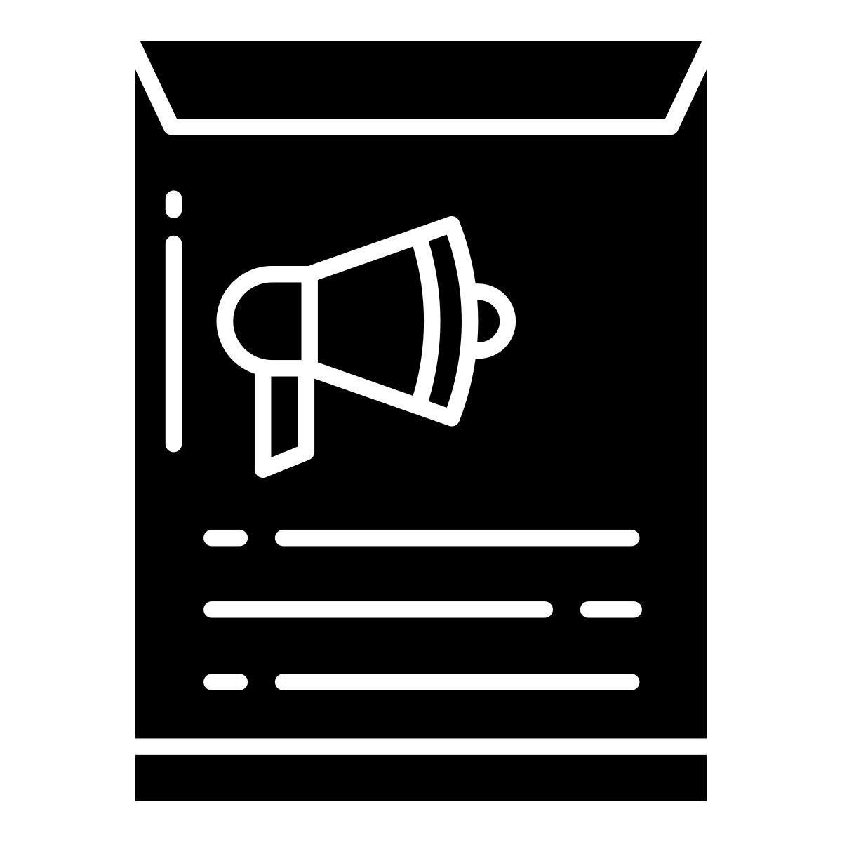 Nachricht gefüllt icon