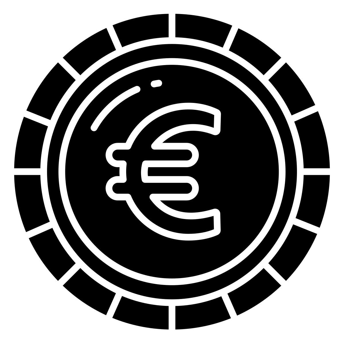 euro coin icon