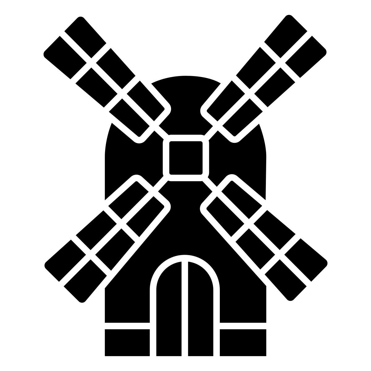 kinderdijk windmills icon