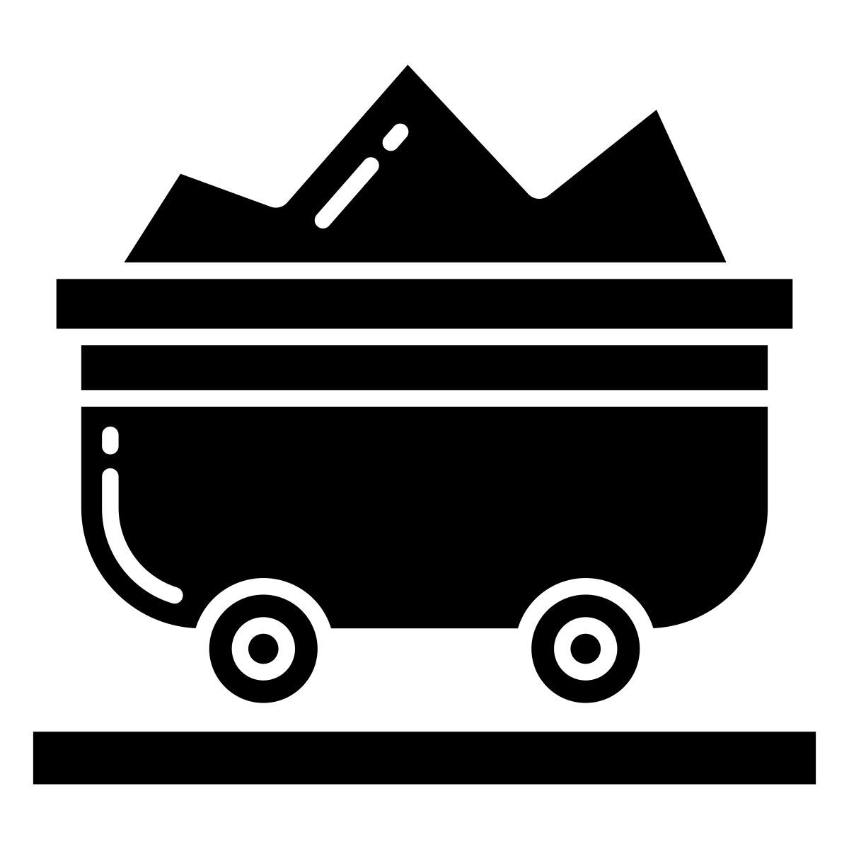 mining cart icon