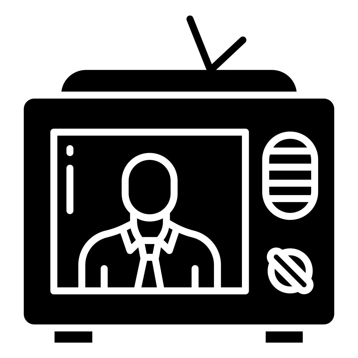 présentateur de nouvelles icon