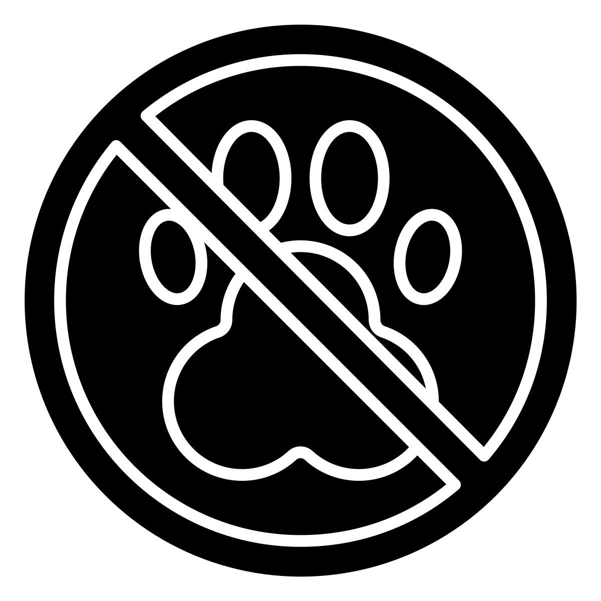no pets allowed icon
