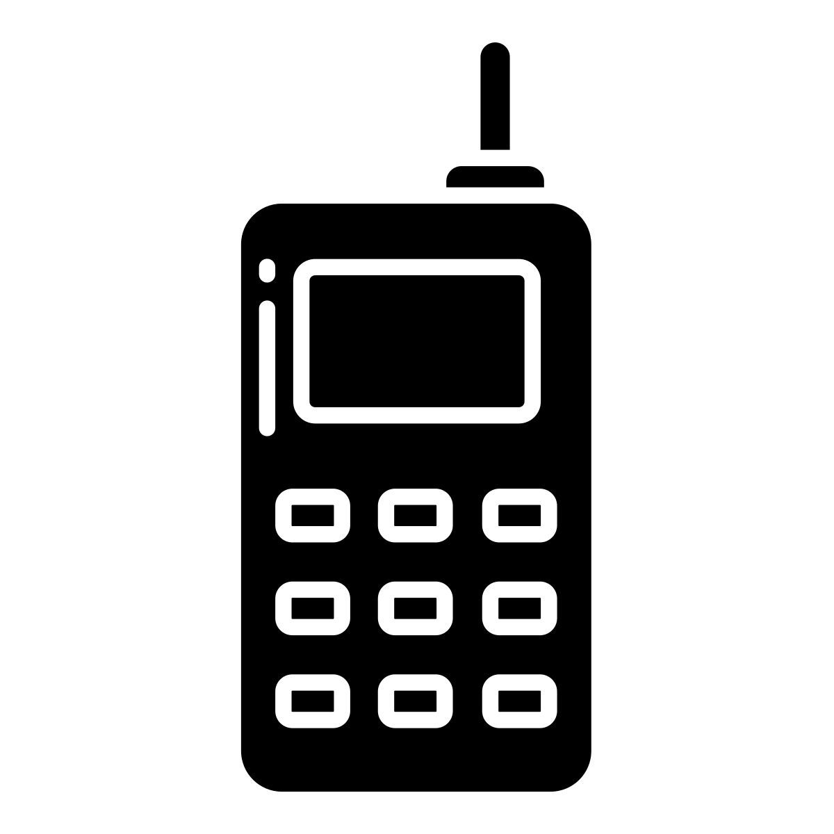 vintage cell phone icon