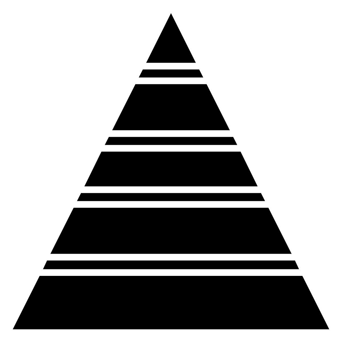 pyramid graphic icon