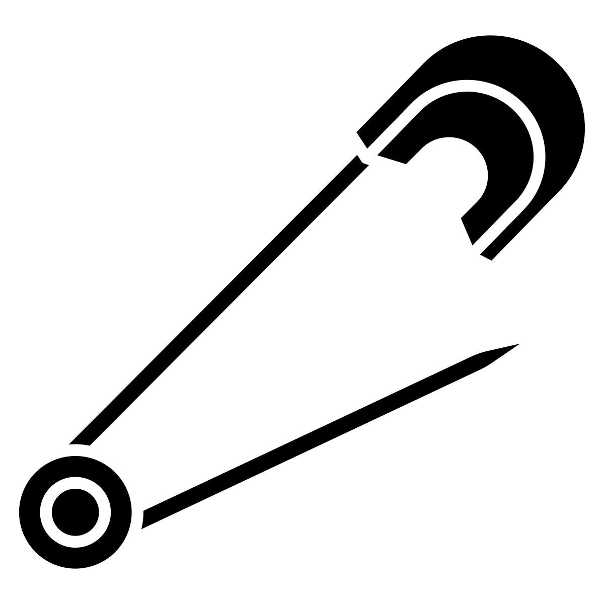 spilla di sicurezza icon