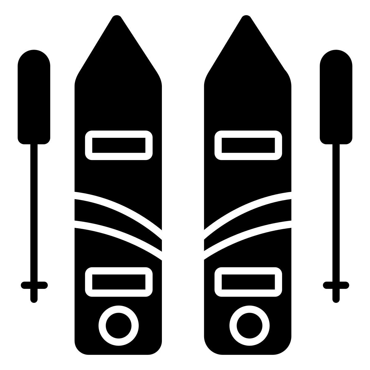ski poles icon