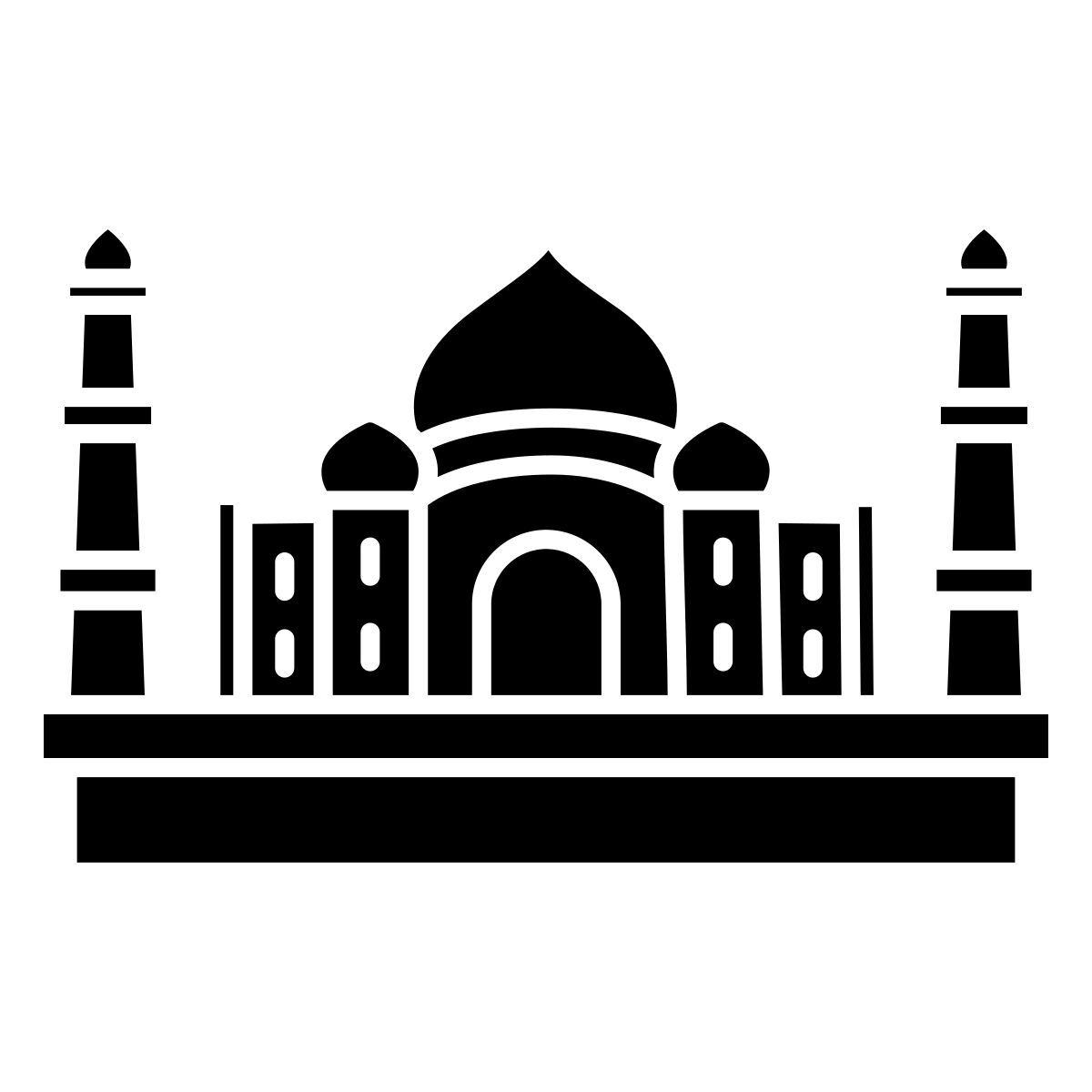 taj mahal icon