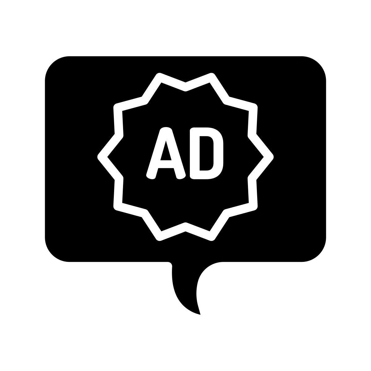 annuncio di testo icon