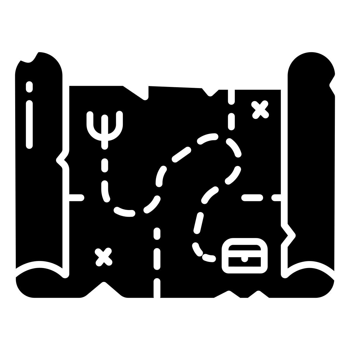 treasure map icon