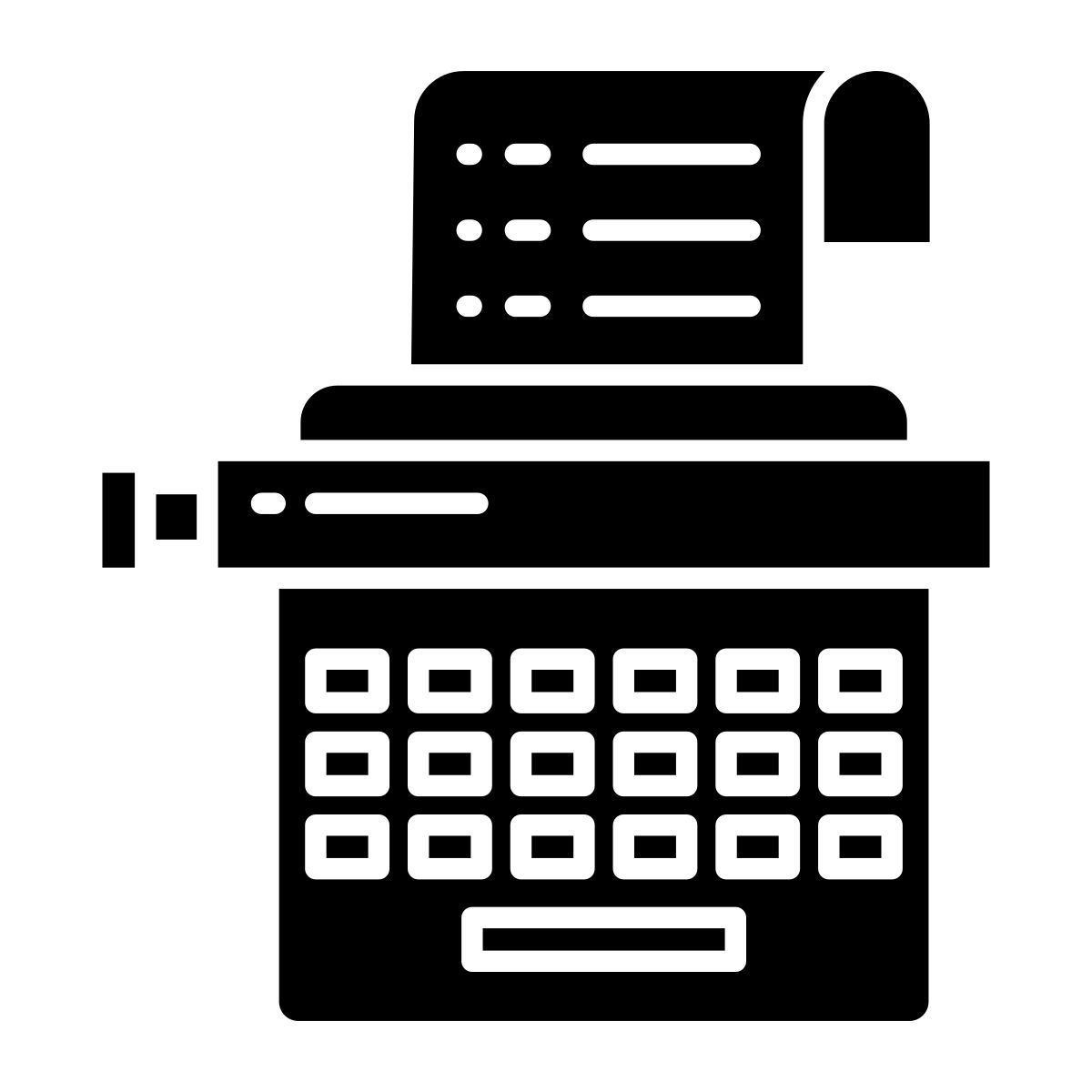 typewriter icon
