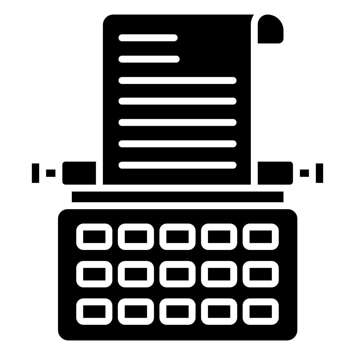 typewriter icon