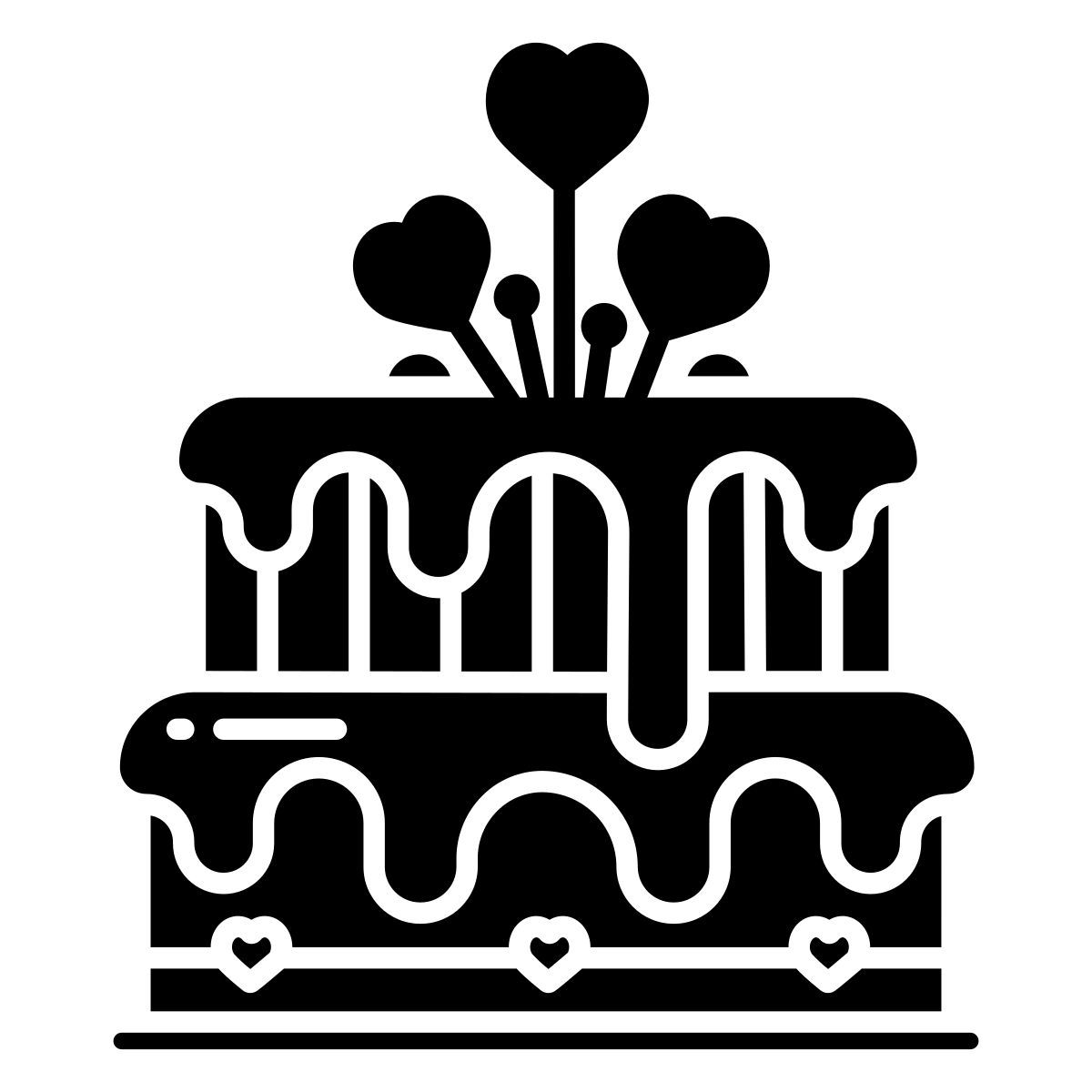 wedding cake icon