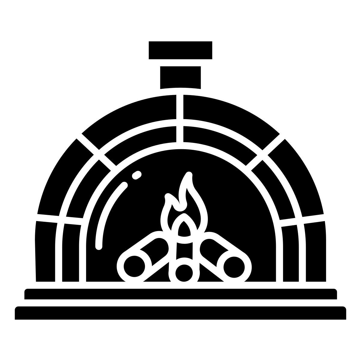 wood fired oven icon