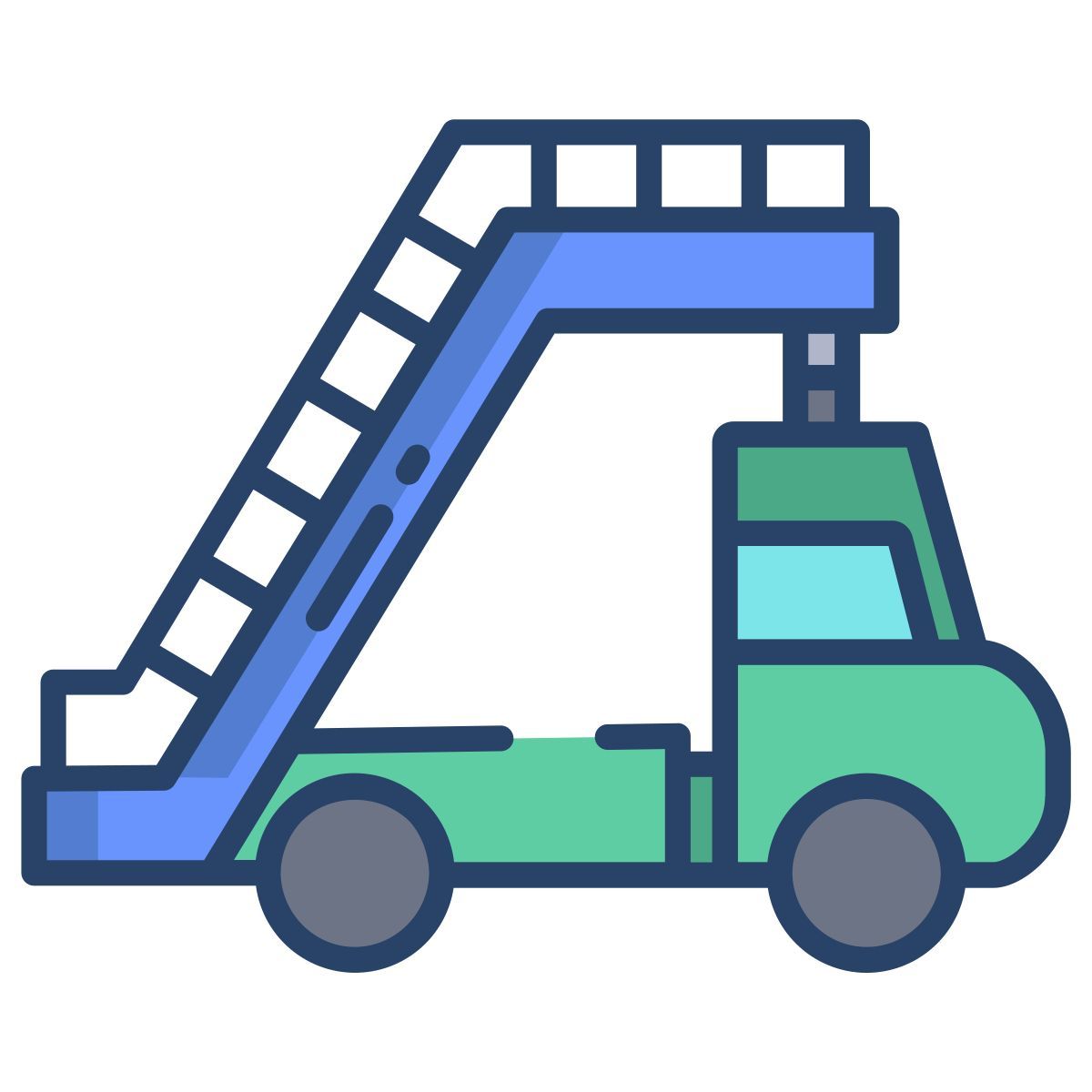 aircraft stairs icon