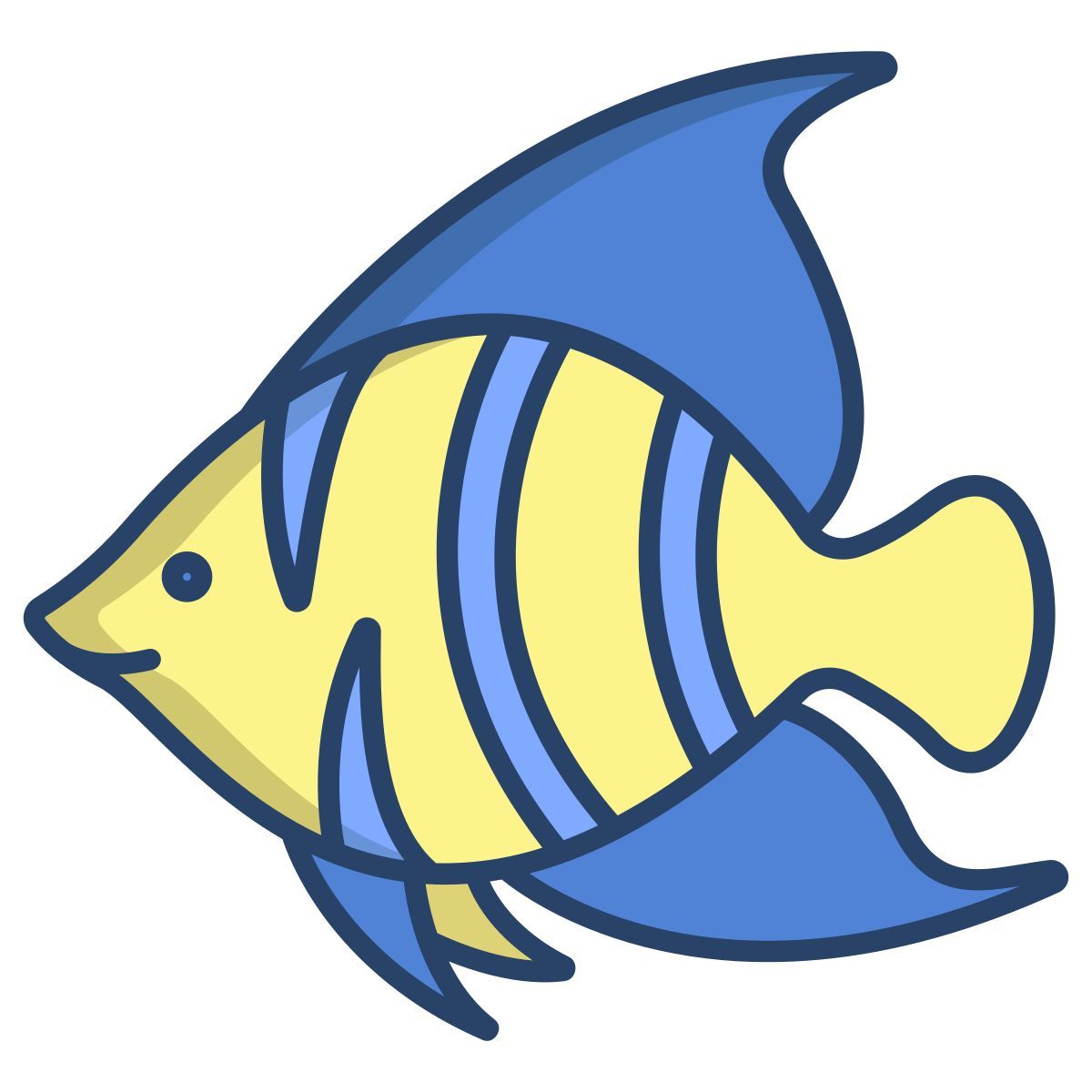 angel butterfly fish icon
