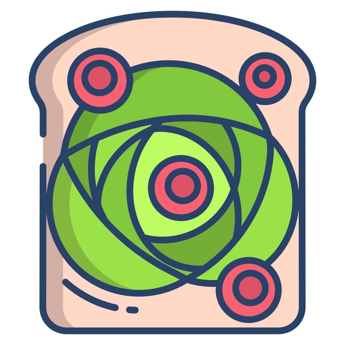 avocado rose icon