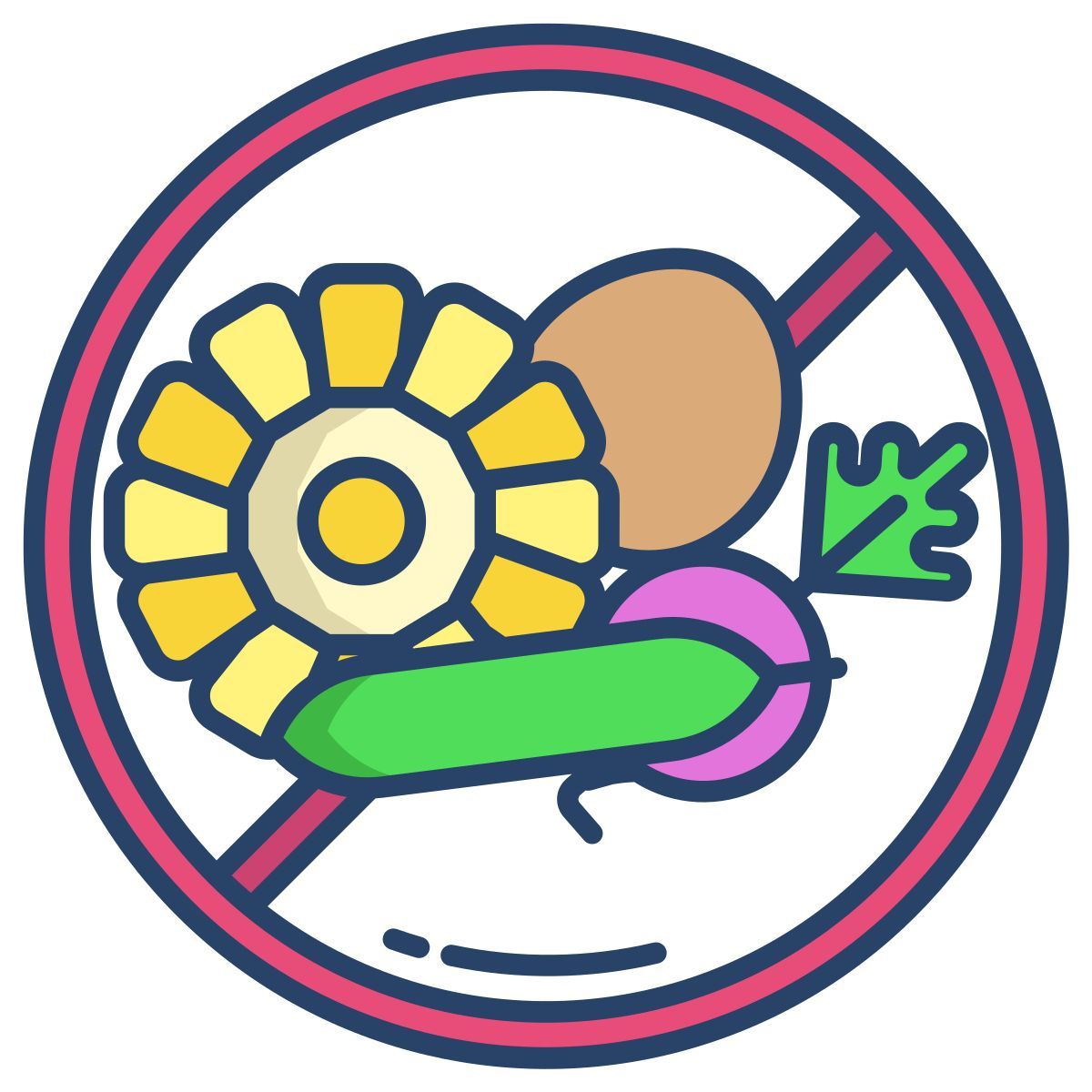 avoid starchy vegetables icon